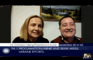 CBS: Arnie & Silvia Recognized by Miami Beach City Commission for Efforts in Ukraine
